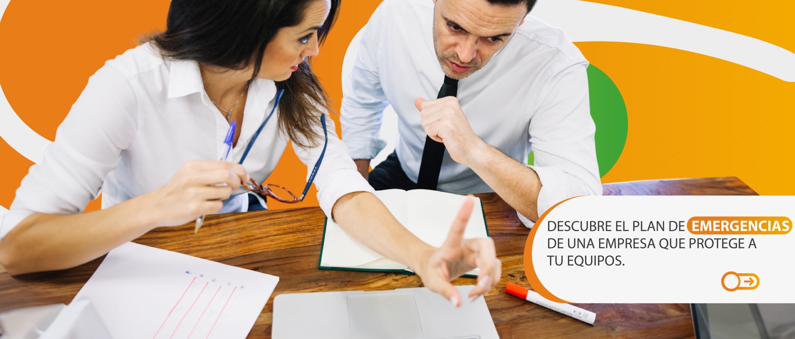 banner de plan de emergencias en una empresa